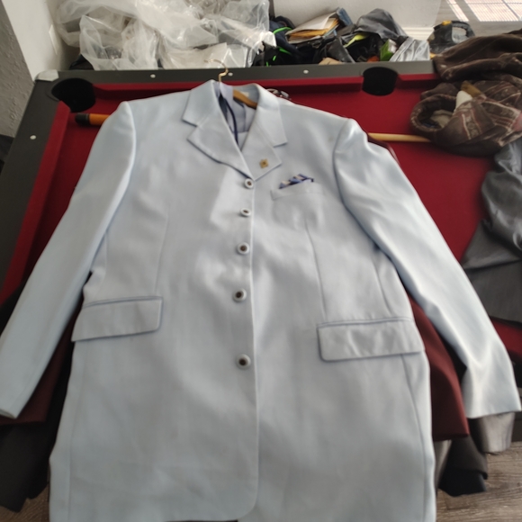 Stacy Adams Light Blue Men's Suit Jacket